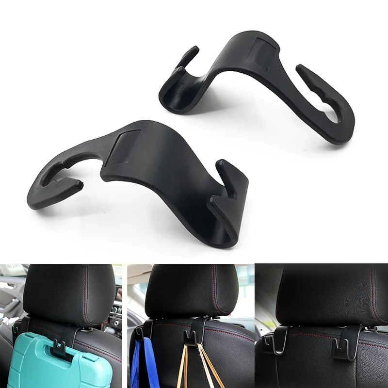 1PC/2PCS Car Seat Back Hooks Hanger Organizer Universal Headrest Mount Storage Hook House Simple Styling Coat | Автомобили и