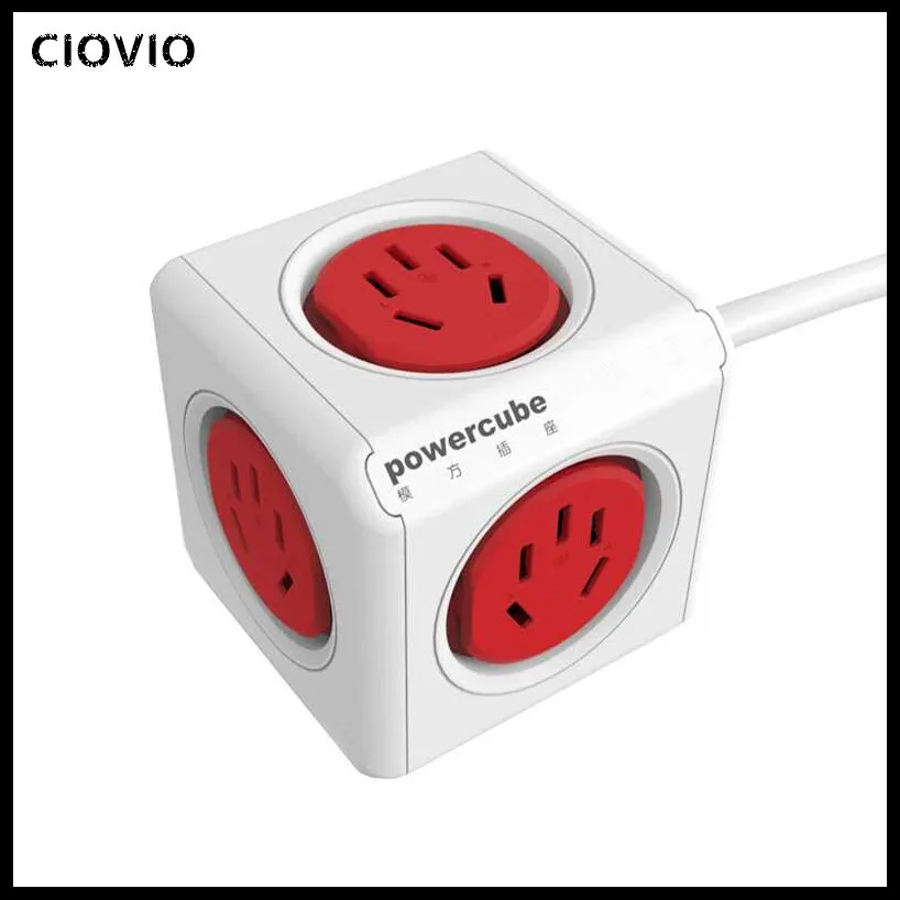 CIOVIO с проводом умный дом power Cube розетка CIOVIO адаптер питания многокоммутируемые розетки