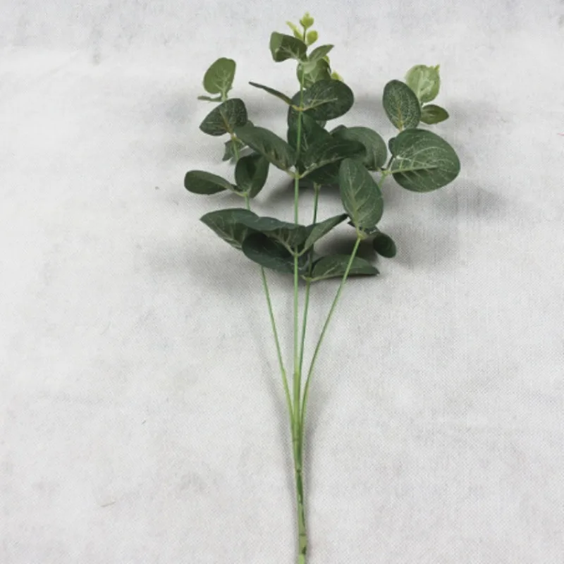 Eucalyptus короткий филиал Искусственные цветы весеннее украшение цветок