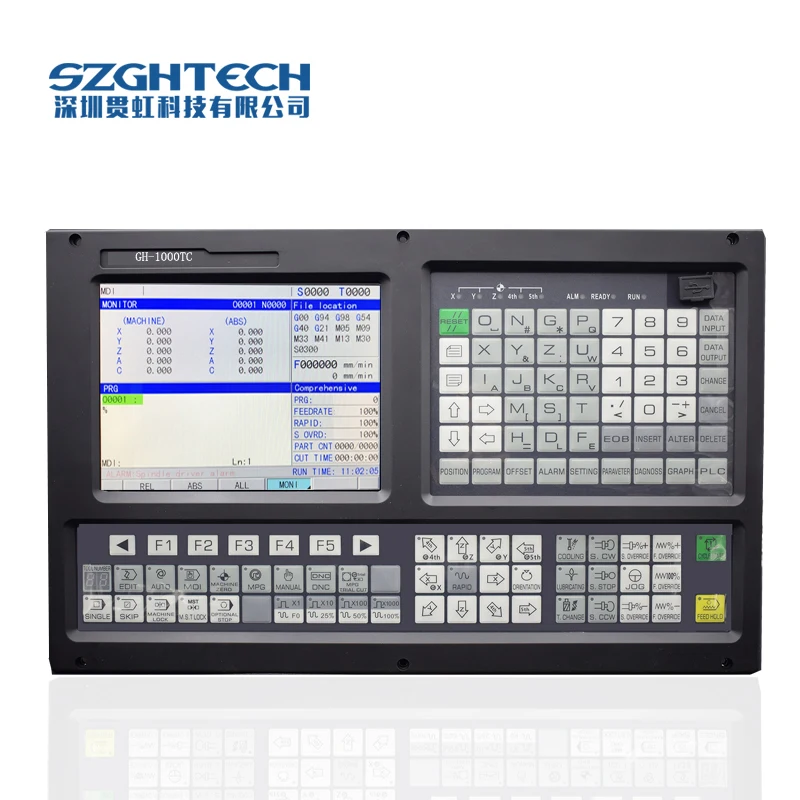 GH-1000TC Поддержка УВД + PLC 32 бита фабрики питания встроенный 2 оси домашний токарный