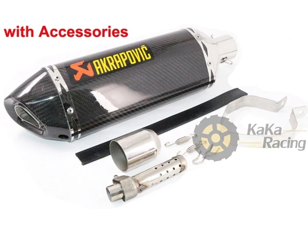 Углерода мотоцикл выхлопная труба высокая термостойкость большой объем спорт