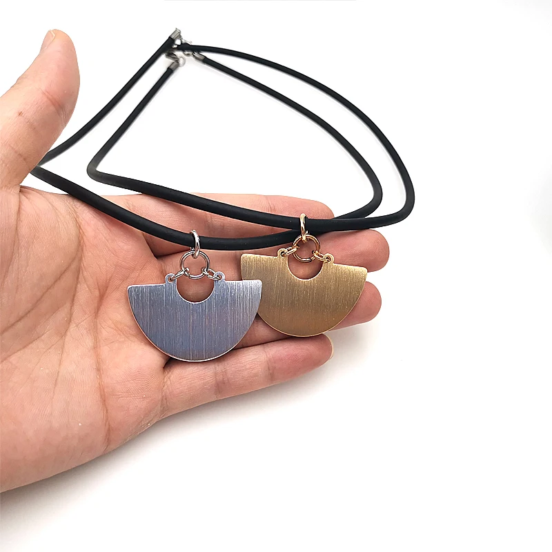 YD&ampYDBZ Simple Pendant Necklace For Women 2019 New Silver Color Rose Gold Pendants Chokers Gothic Jewelry Festival Gift | Украшения и