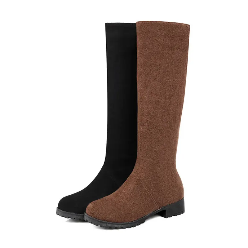 

fanyuan Women Winter boots Knee High Boots Big Size 48 Brand Women Shoes woman snow boots warm short Plush Women shoes botas