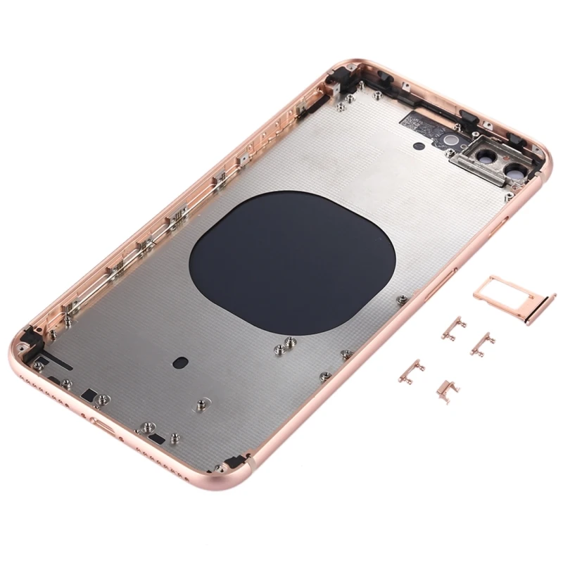 Задний корпус для iPhone 8 металлический крышка батареи Plus Корпус средний Замена