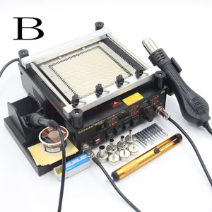 Gordak 863 3 в 1 цифровая паяльная станция с корпусом BGA, Электрический паяльник, инфракрасная станция предварительного нагрева