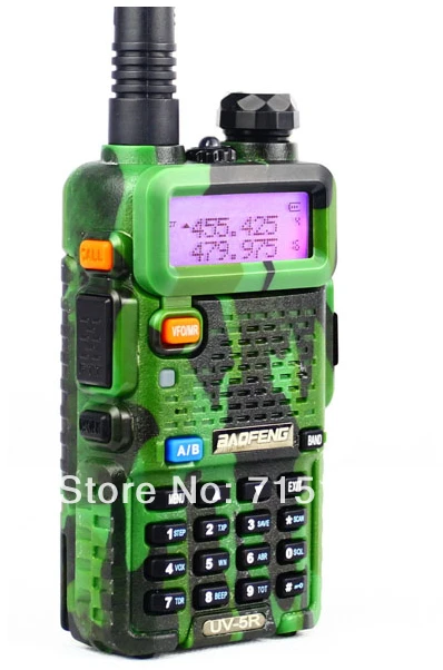 2 шт. BAOFENG UV 5R камуфляжная Двухдиапазонная Двусторонняя радиосвязь без наушников