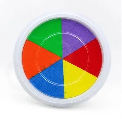

1 Pcs/set Cute DIY Finger Painting Drawing Toy Colored Craft Ink Pad Inkpad 6 Colors Stamps Toy Graffiti Paint Toys Non-toxic