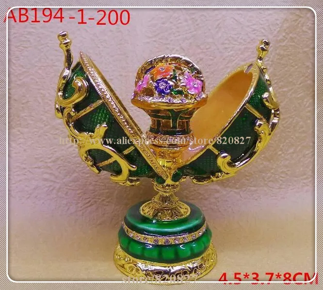 Пасхальное яйцо faberge коробка для безделушек ювелирных изделий хранения