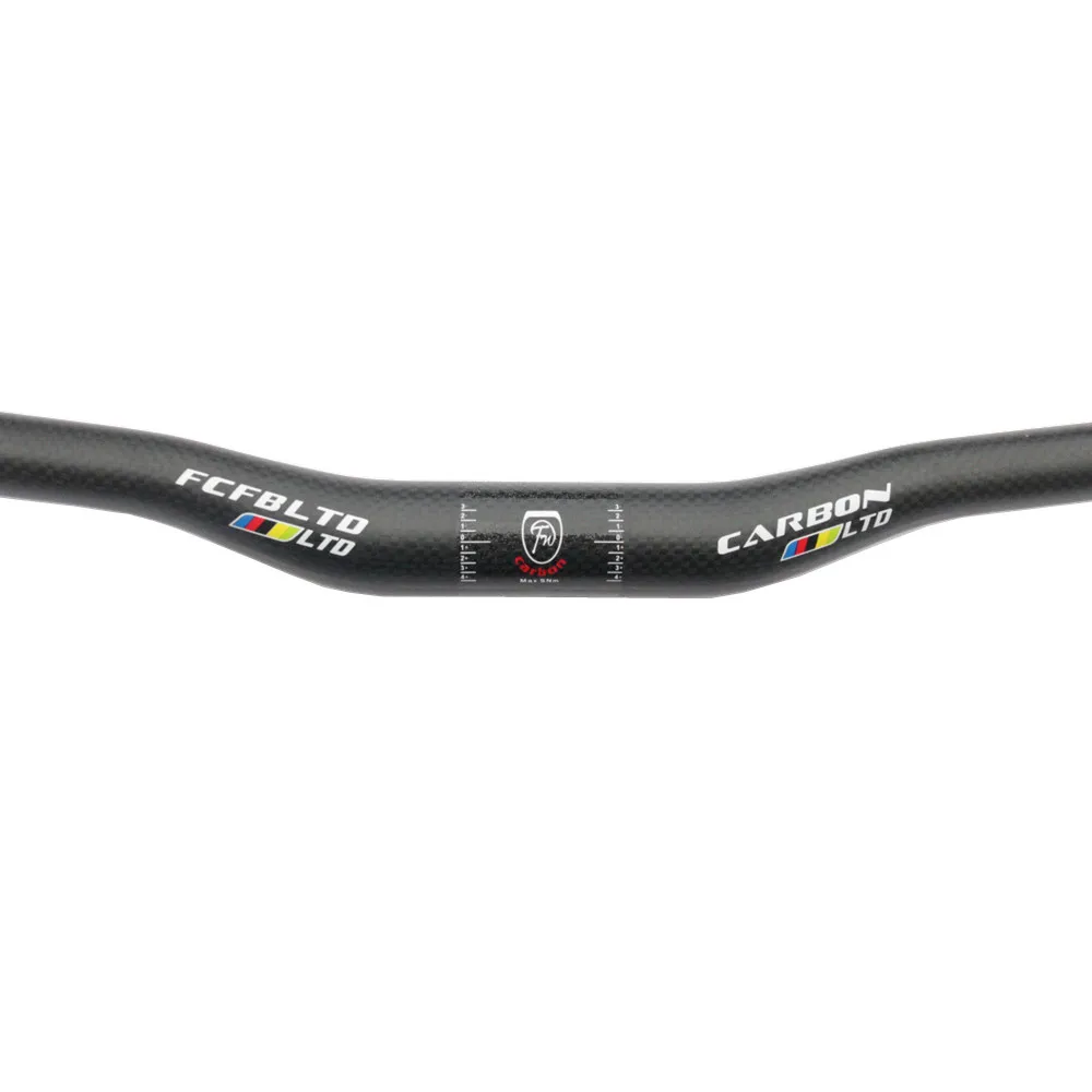 FCFB matte Carbonhandlebar MTB Handlebar Flat Or Rise 31.8*580/600/620/640/660/680/700/720/740/760mm bike parts | Спорт и