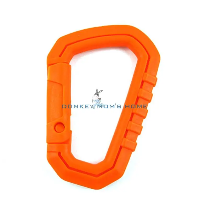 Outdoor D-Ring Clip Key Ring Padlock Carabiner Snap Hook Keychain Keyring Hanging Buckle Accessory Hiking EDC Tool | Спорт и