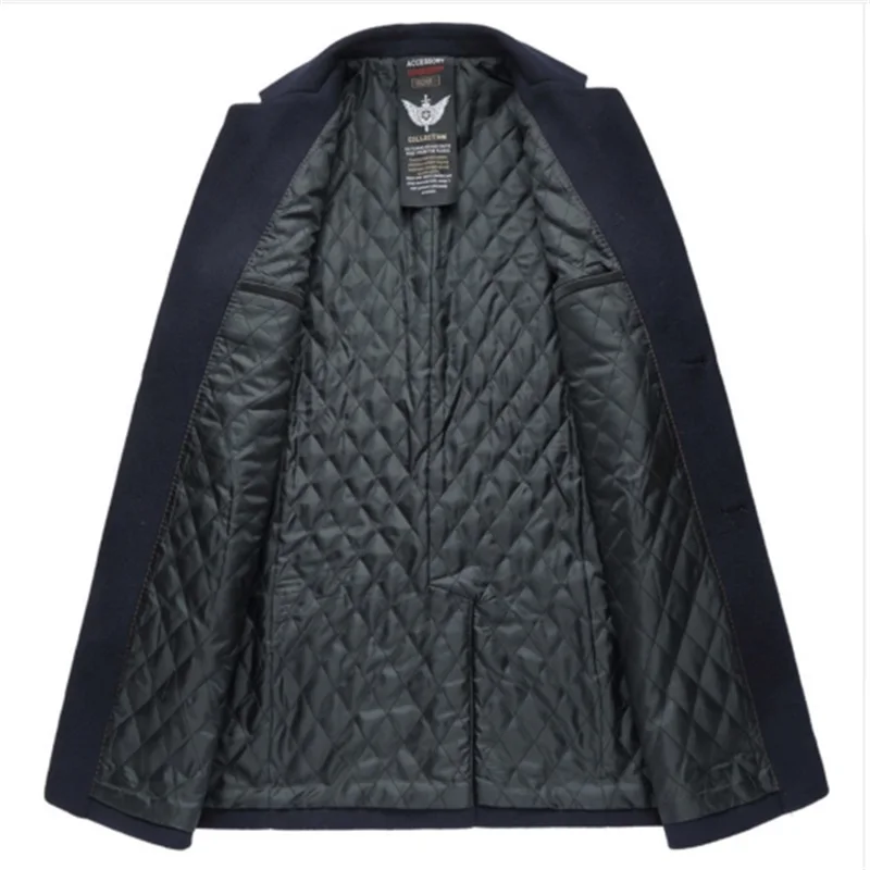Новый 2018 4XL 3XL бесплатная доставка зимнее шерстяное пальто Slim Fit Куртки модная