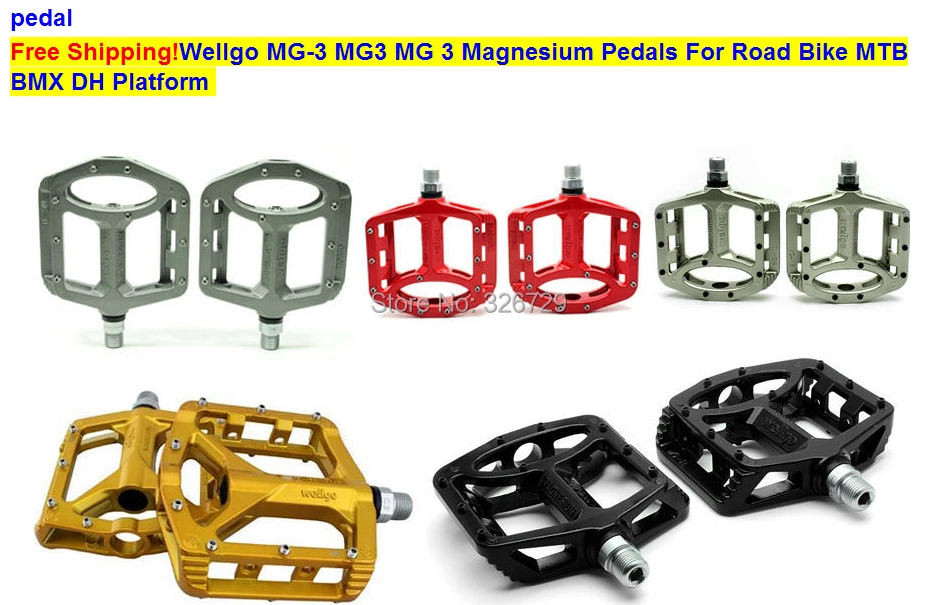 Бесплатная Доставка! Wellgo MG-3 MG3 MG 3 Магний Педали Для Дорожного Велосипеда педали