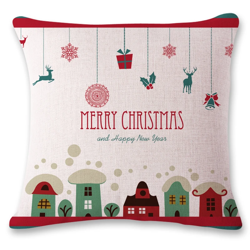 Eerry рождественская подушка для поясницы с надписью санта клауса|Наволочка| |