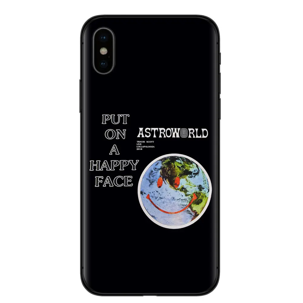 Чехлы для телефонов с тревисом Скоттом astroworld sicko mode iPhone X 6 7 8 plus 5 5s 6s se Apple мягкий