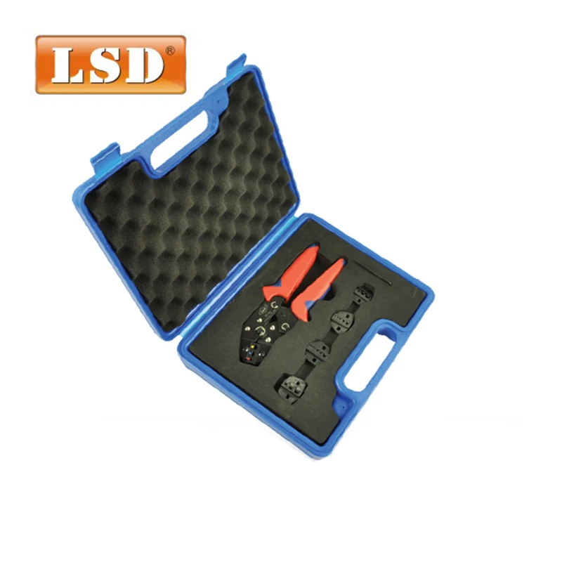 

crimping tools set DN02C-5D1 with one 0.5-2.5mm2 crimping pliers and four crimp dies combination crimping tool plastic box
