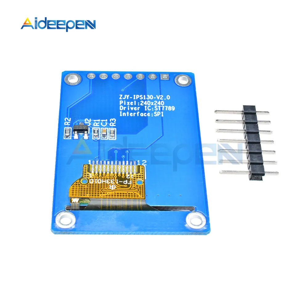1,3 дюймов ips HD экран ST7789 Привод IC 240*240 SPI связь 3,3 В напряжение SPI интерфейс полноцветный ЖК-дисплей OLED дисплей модуль