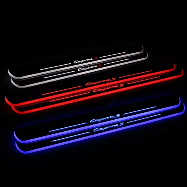 Светодиодная Накладка на порог защитная накладка дверь для BMW 1 2 3 4 5 6 серий X1 X3 X4 X5