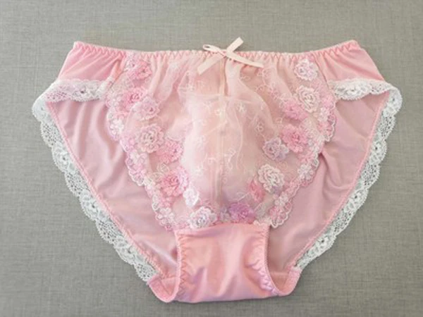 2019 Lace Sissy Briefs Panties Sexy Lingerie for Gay Underwear Male Brief Underpants See through Men Undies jockstrap