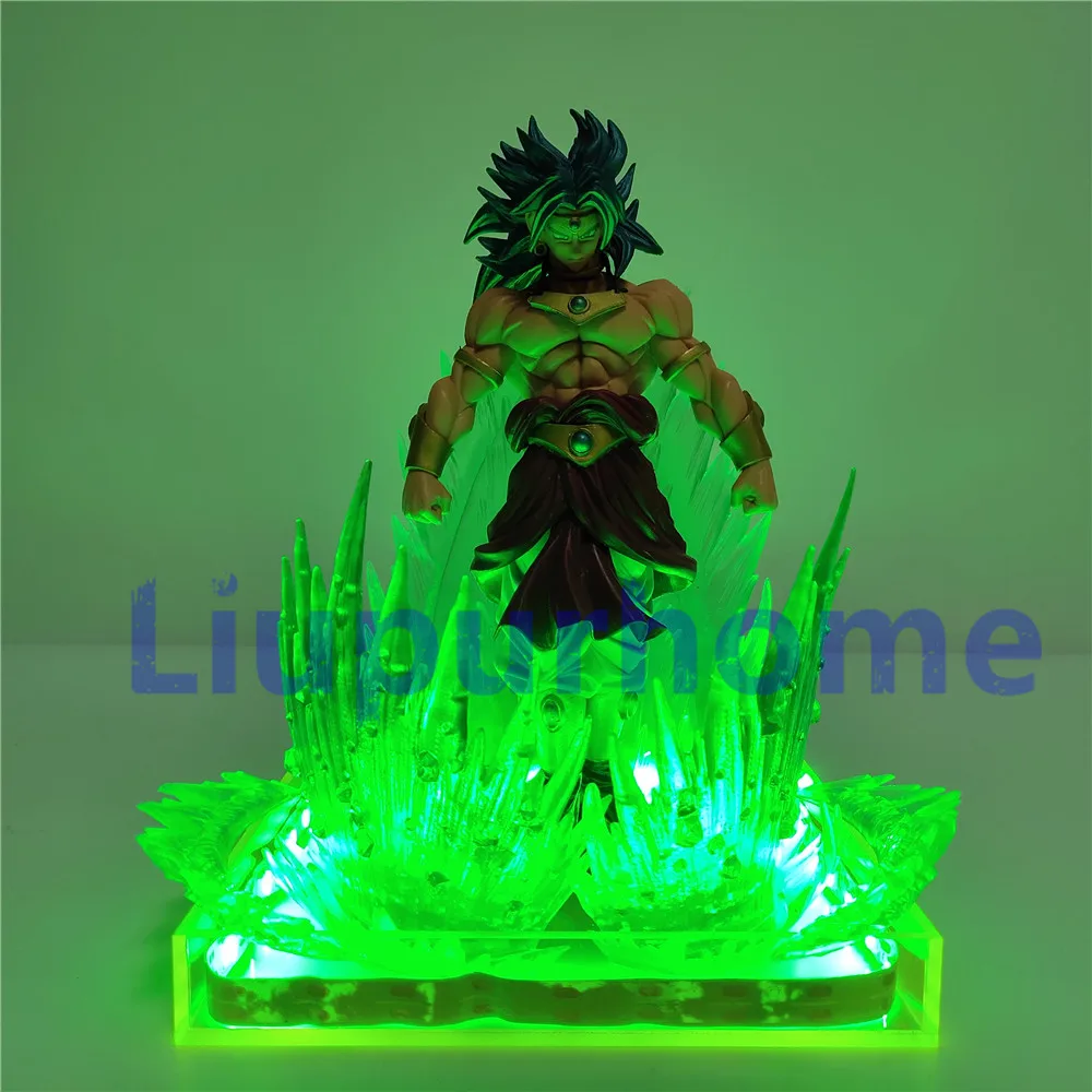 Lampara Dragon Ball Z Super Broly Broli светодиодный Зеленый эффект аниме игрушки кукла DBZ Goku DIY лампа светильник фигурка экшн ночной Светильник ing