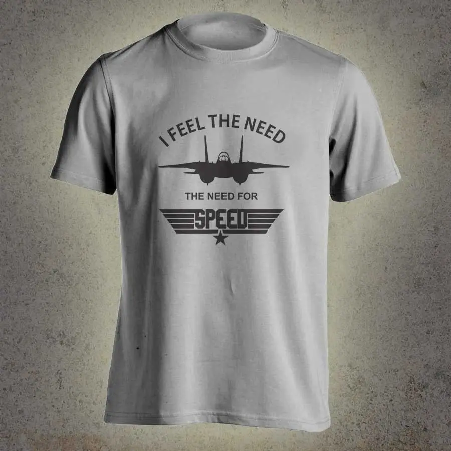 Топ пистолет пилот Джет F16 истребитель I Feel The Need For Speed Tom Crew Мужская футболка новые