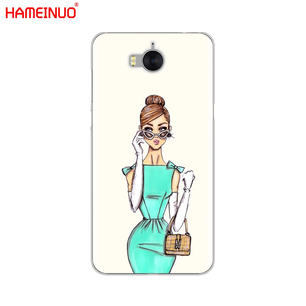 HAMEINUO красивый чехол для сотового телефона с надписью Love Dress Shopping Girl huawei honor 3C 4X 4C 5C