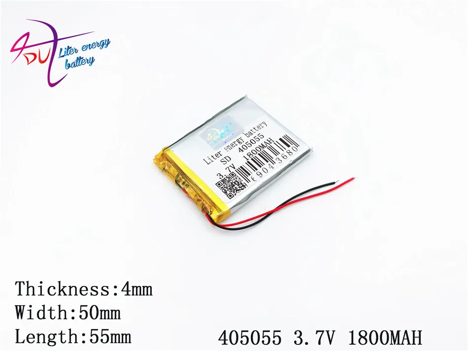 405055 3 7 В 1800 мАч 354855 плиб полимерный литий ионный аккумулятор для GPS mp3 mp4 dvd bluetooth