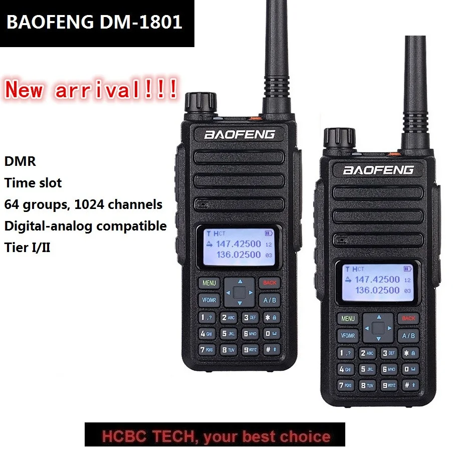 2 шт. портативная рация Baofeng DMR 10 км UHF VHF цифровое радио большой радиус действия