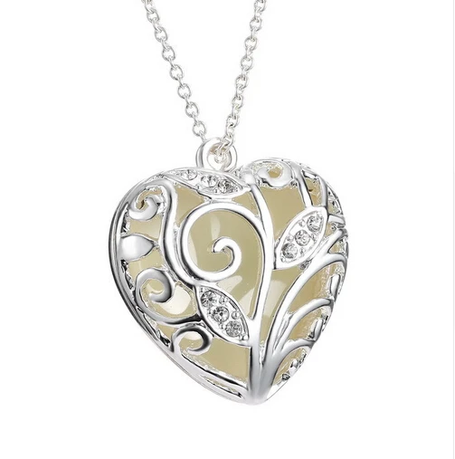 Модное ювелирное изделие светящееся ожерелье ажурный светящийся кулон в форме