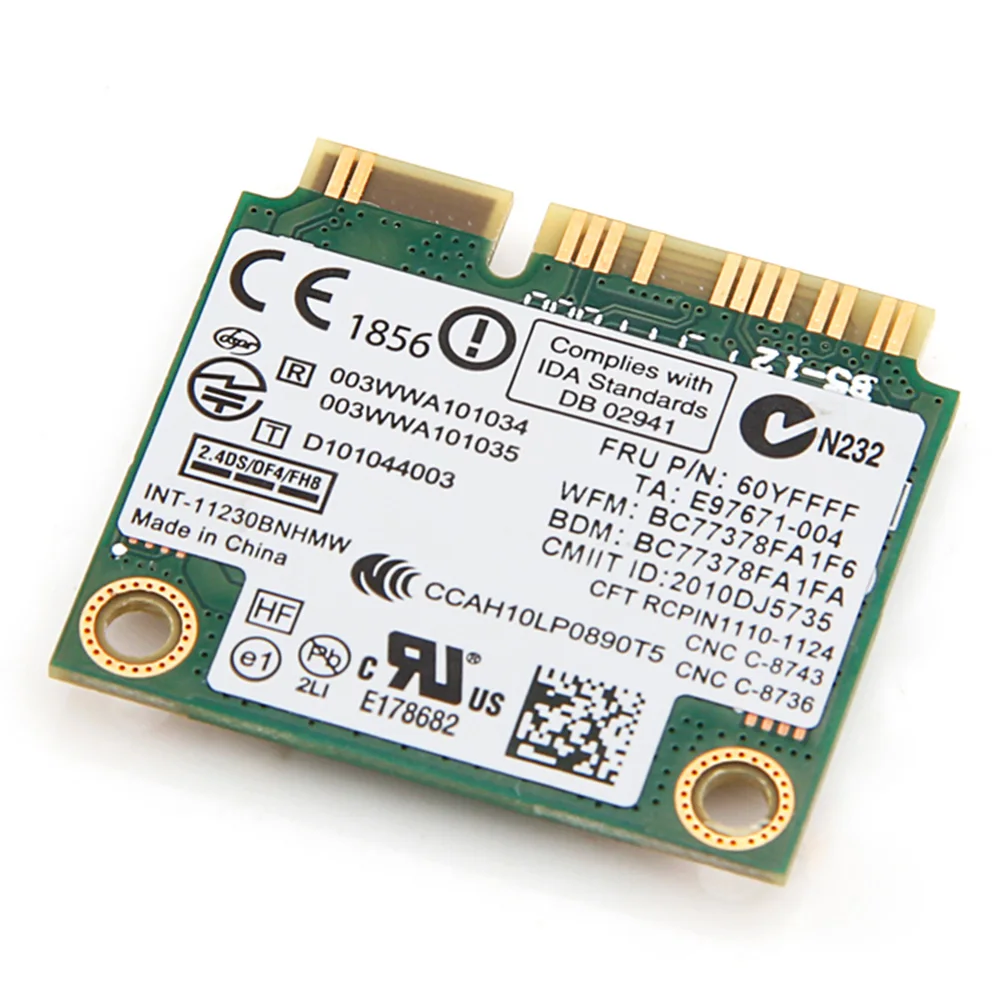 Intel Wireless-N 1030 11230BNHMW  HP 631956-001 Wifi Bluetooth 3, 0 Half Mini PCI-e 300M  Wlan