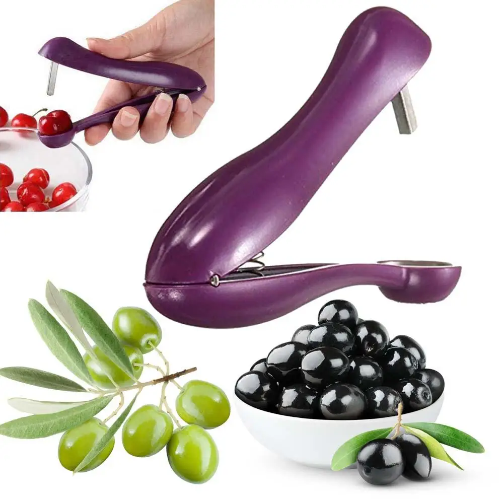 Новый список Cherry Olijf Pitter Stoner Steen Pit Zaad Remover Gemakkelijk Squeeze Grip Рождественский подарок Tool