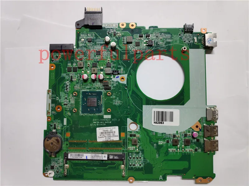 Материнская плата для ноутбука HP PAVILION 17-F 766480-001 766480-501 DAY12AMB6D0 с процессором N3530