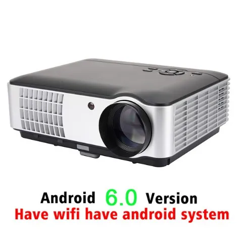 color1 RD-806 HD светодиодный проектор, портативный 720P HD домашний кинотеатр проектор, опционально Android 6,0 Bluetooth wifi Miracast Airplay проектор - Цвет: color1
