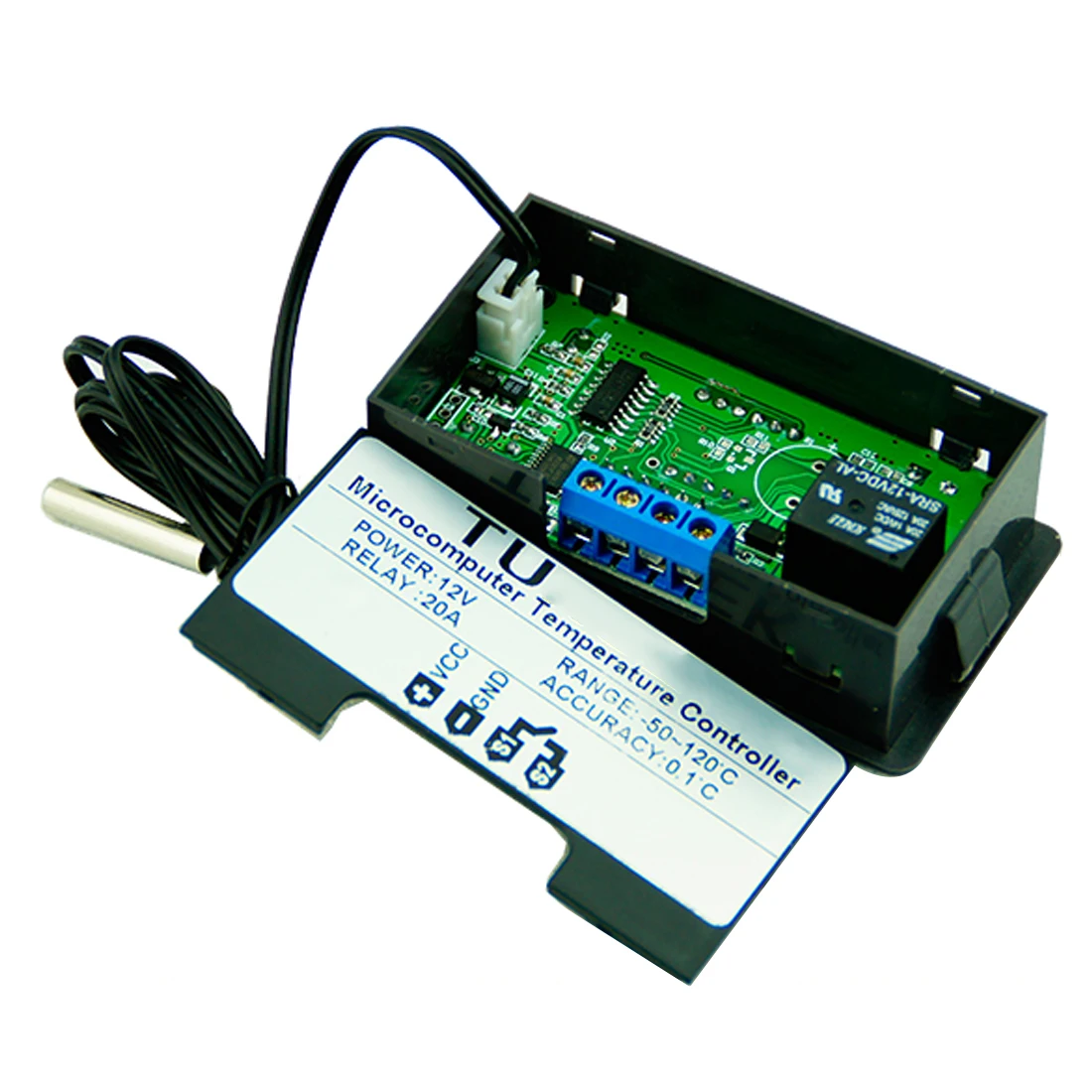 

Mini 20A 12V/24V Digital Thermostat Temperature Controller Regulator Heating Cooling Control Thermostat Instrument
