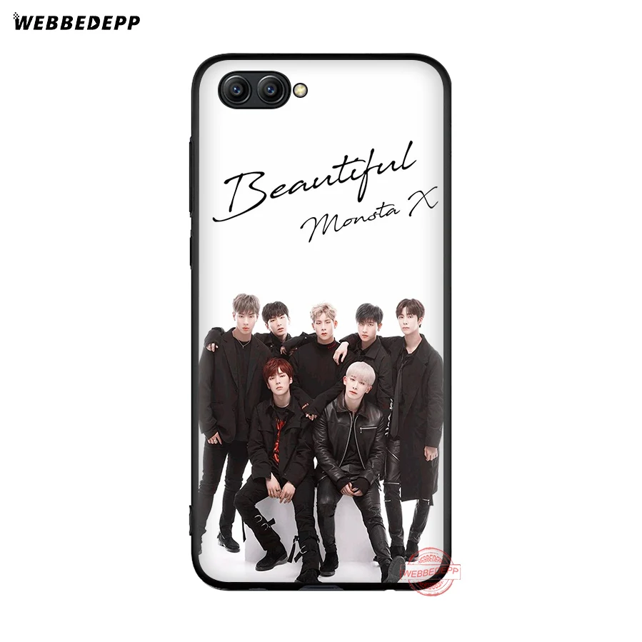 Мягкий силиконовый чехол WEBBEDEPP Monsta X Band для Huawei Honor 8 8C 9 10 Note Lite 8X 7X 6A 7C 7A 2GB Pro |