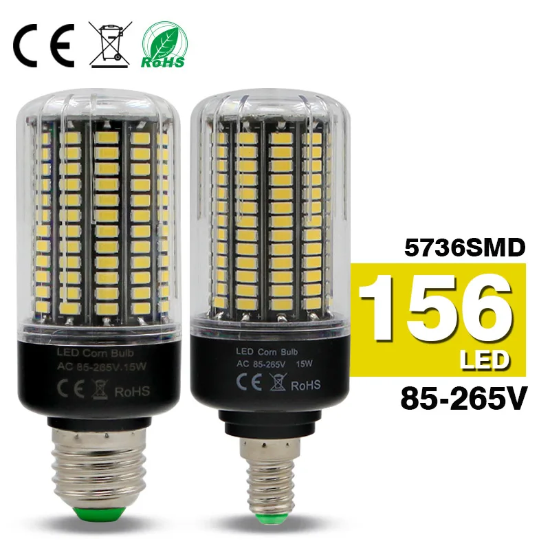 Супер яркая высокомощная Светодиодная лампа E27 E14 110V 220V SMD 5730 15w 12w 9w 7w 5w 3w