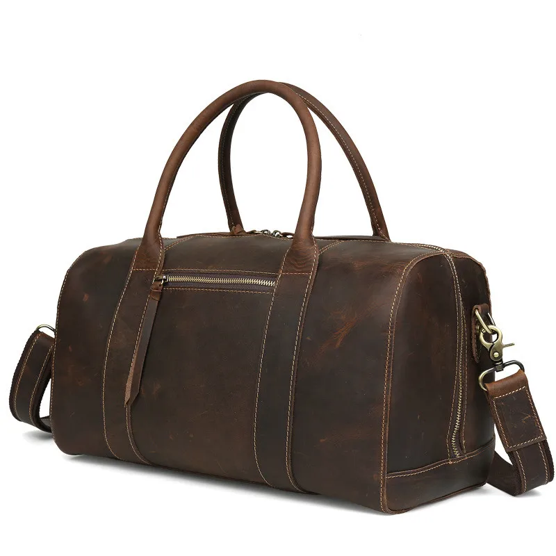 Роскошная дорожная Сумка Tiding из натуральной кожи для мужчин и женщин винтажная