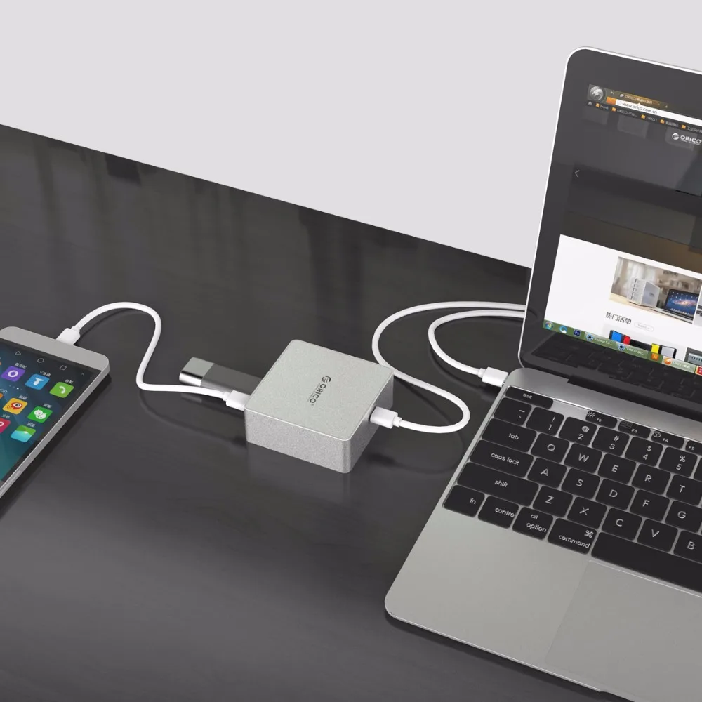ORICO CDHU3 Type C концентратор USB3.0 HDMI совместимая алюминиевая мини Док станция PD