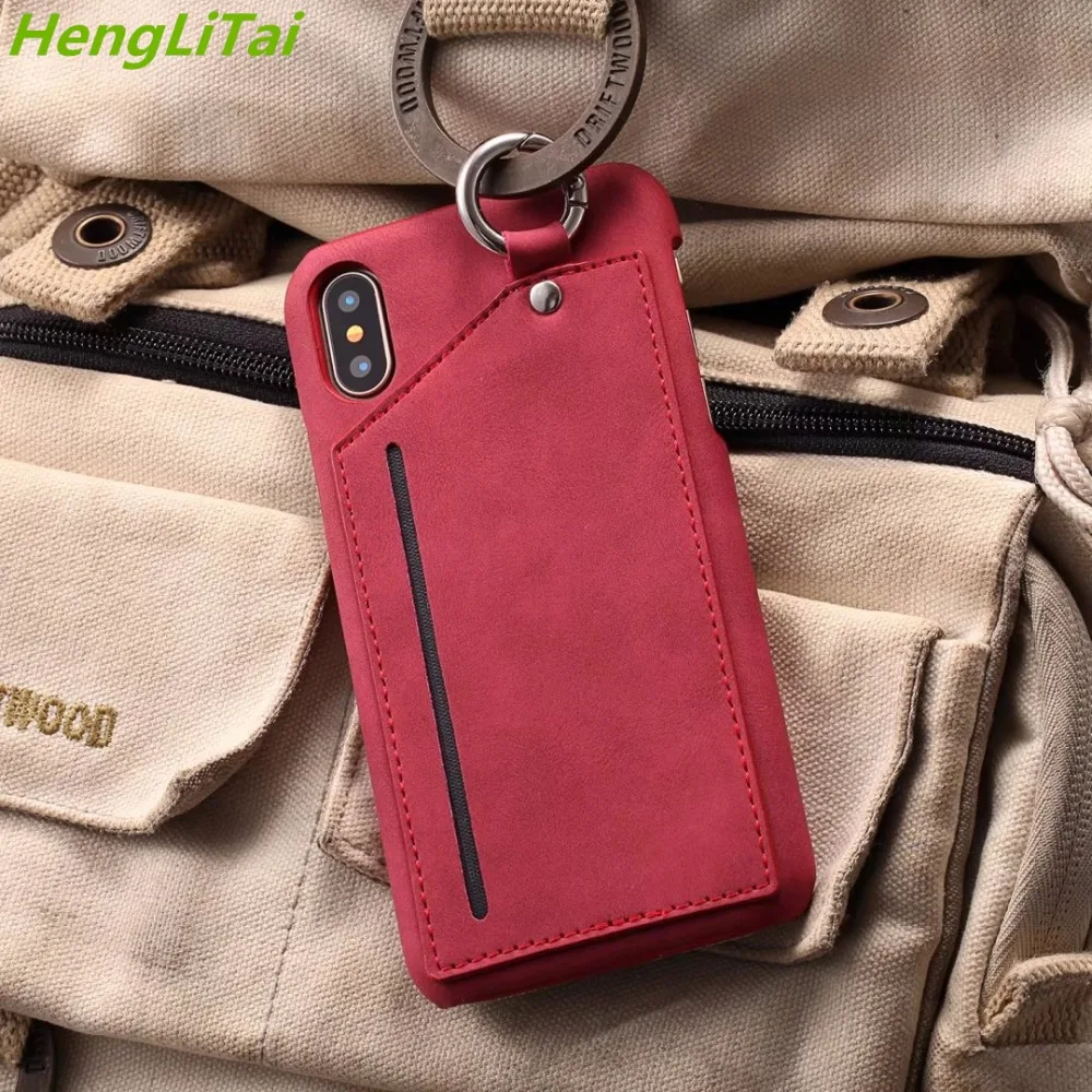 Чехол из искусственной кожи HengLiTai для iPhone 8 7 6s Plus Роскошный чехол с отделением