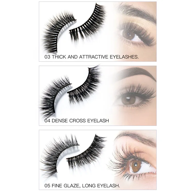 Pudaier 1 set Black Mascara +False Individual Extension +Eyelash Glue 2018 Eye Makeup Remover Kits Set maquiagem | Красота и здоровье