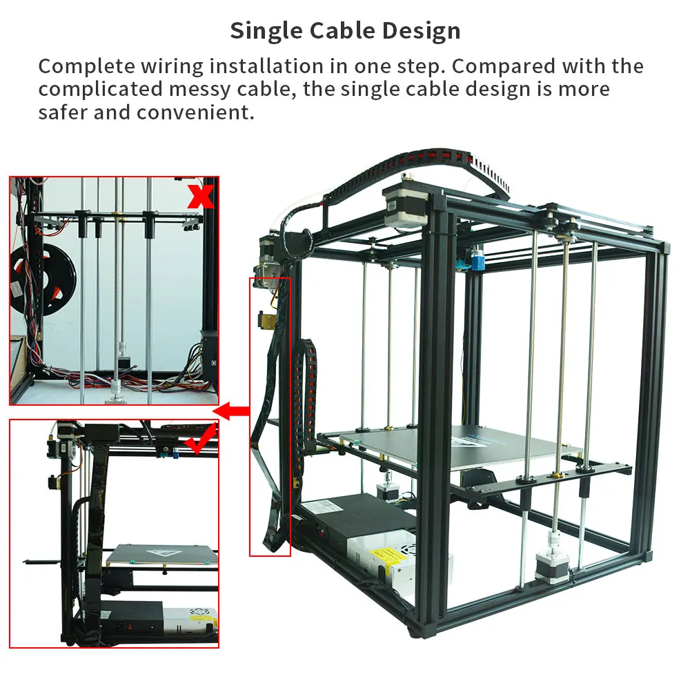 Оригинальный комплект 3D-принтера Tronxy X5SA 3 5 дюймов ЖК-сенсорный экран DIY 0 4 мм