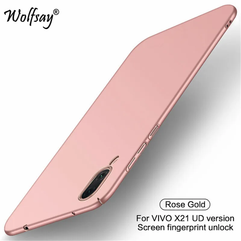 Wolfsay PC чехол BBK Vivo X21 X 21 Silm роскошный гладкий Чехол для телефона UD ViVO X21A X21UD A Funda |