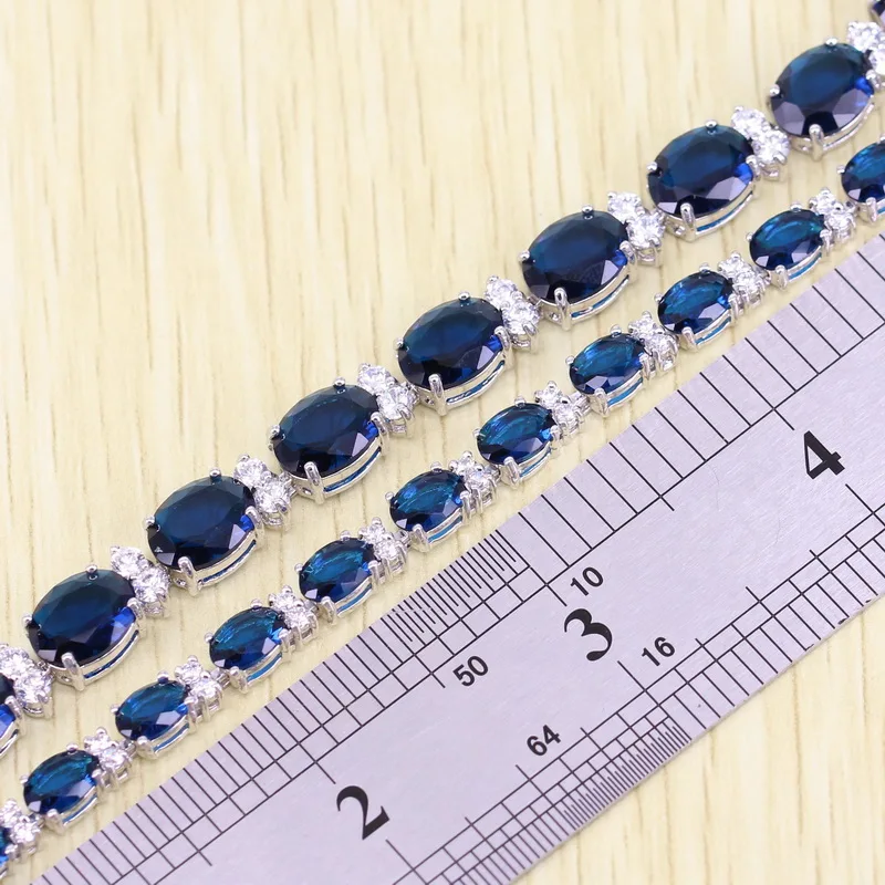 Женский браслет с голубым цирконием Reginababy ювелирное изделие для свадьбы|bracelets