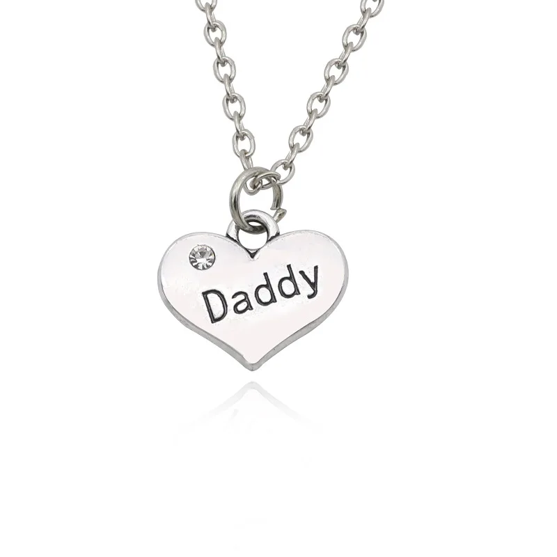 Ожерелье для всей семьи модное ожерелье папы или девочки с подвеской в виде