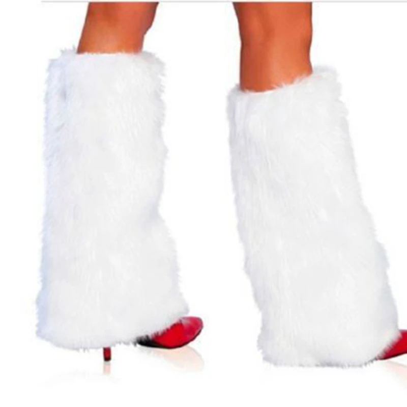 3 вида цветов Sexy меховые ножки гетры Rave Fluffies Lady Boot Cover Santa Christmas|Гетры| |