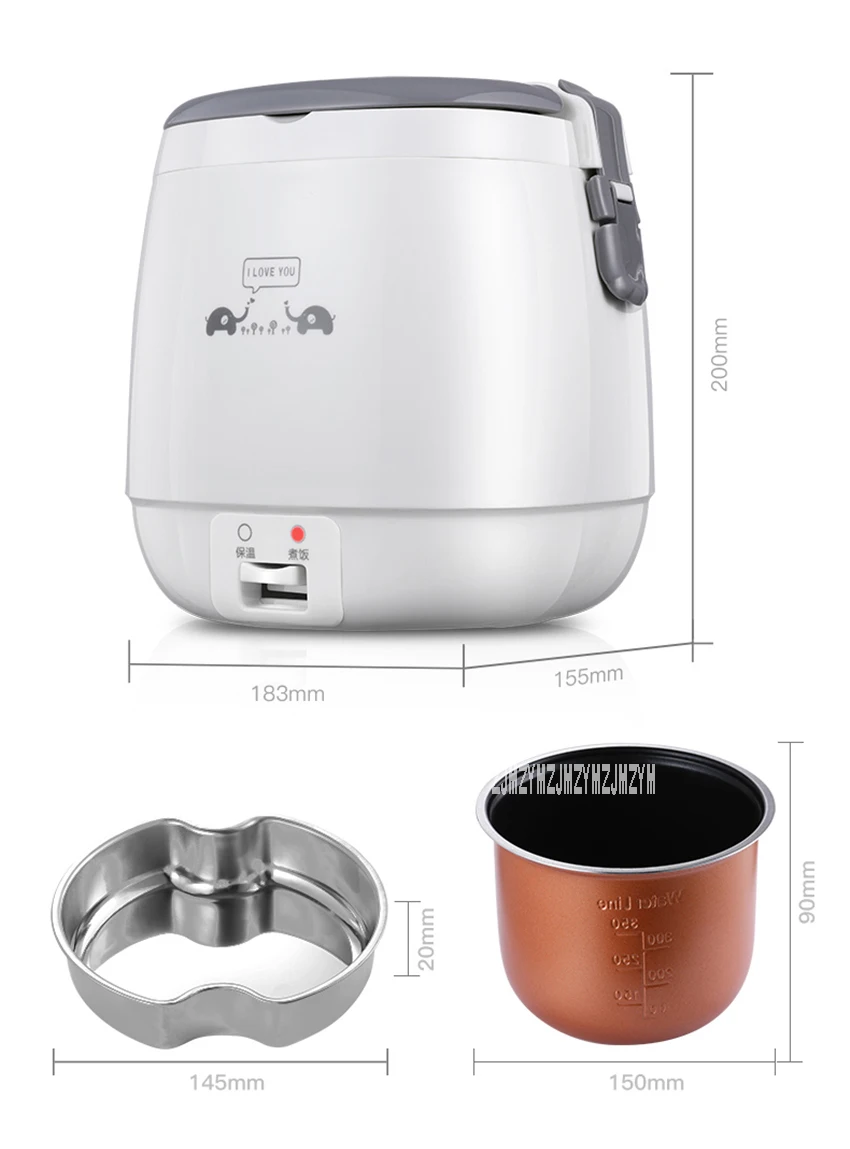 RX-MN15F домашняя электрическая рисоварка портативная Мини рисоварка Machine280W Dormitory 1-2 человек Многофункциональный кухонный горшок 220 В