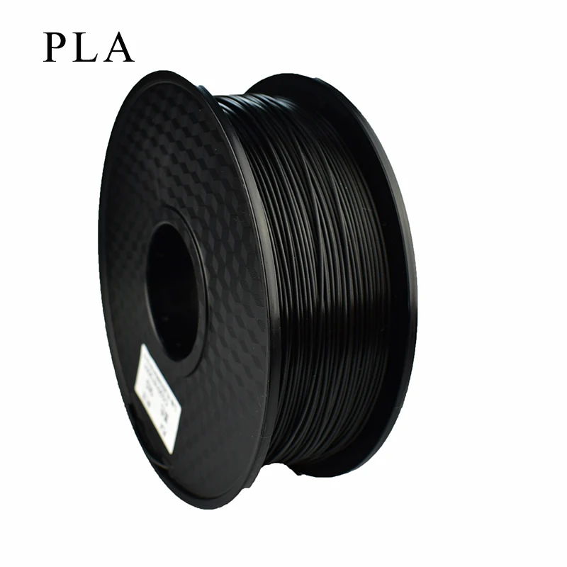 PLA black 3d Принтер ABS/PTEG/PLA Филамент 1,75 мм измерительная точность+/-0,02 мм 1 кг 343 м 2.2LBS 3D Печатный Материал Пластик для RepRap - Цвет: PLA black