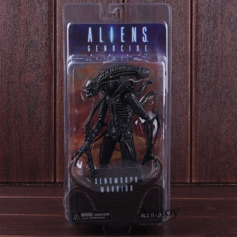 Инопланетянин NECA genodude серии Xenomorph Warrior черный желтый ПВХ Alien NECA Xenomorph фигурка Коллекционная модель игрушки