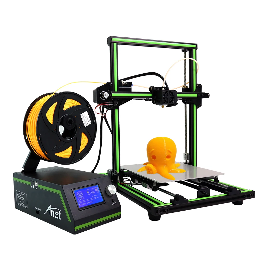 Anet E10 3d принтер наборы DIY высокая точность печати рамка из алюминиевого сплава 12864