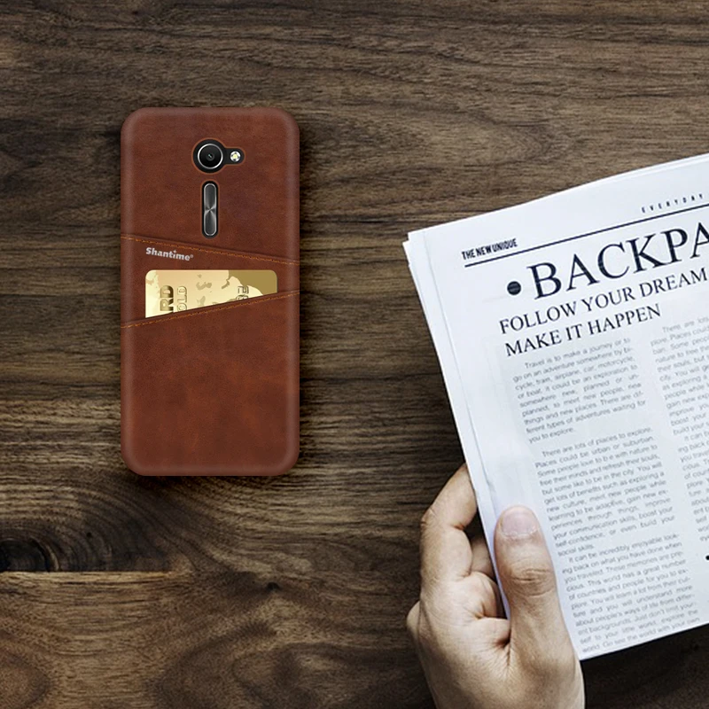 Роскошный винтажный кожаный чехол для Asus Zenfone 2 ZE500CL телефона из искусственной
