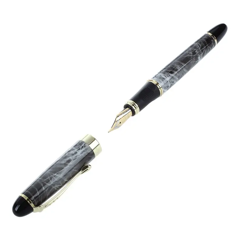 JINHAO X450 18 KGP 0 7 мм перо с широким основанием авторучка мрамор серый | Канцтовары для